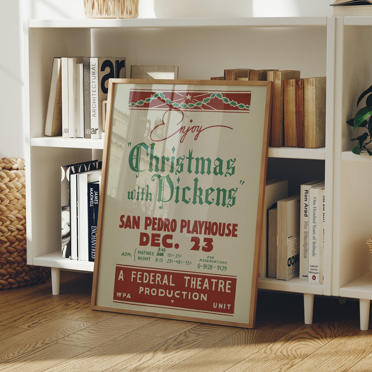 Póster Retro - Navidad Con Dickens