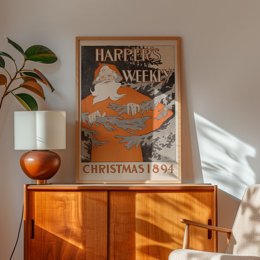 Póster Retro - Harper's Christmas