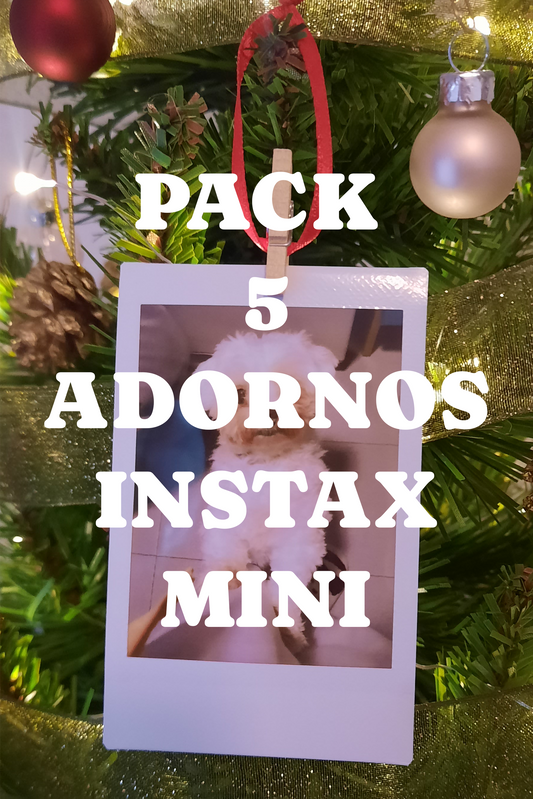Adorno Navideño Instax Mini - Pack de 5